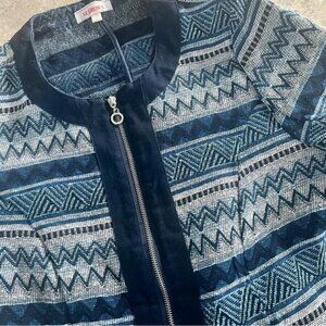 Vintage Le Grenier Light Zip Up Blazer Jacket Coat